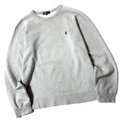【美品】ポロバイラルフローレン　長袖　スウェット　トレーナー　ロゴ刺繍　170