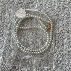 パールホワイト スマホショルダーストラップ