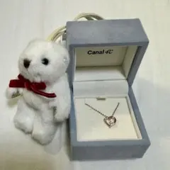 Canal 4℃ シルバーネックレス ハートモチーフ