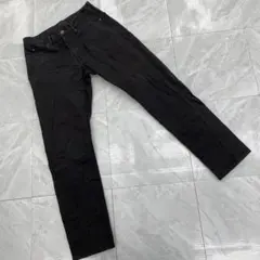 ZOZO スキニーデニムパンツ ブラック ハイライズ ストレッチ素材 シンプルのサムネイル