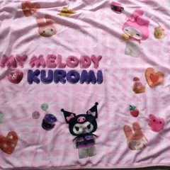 【新品　未使用】My Melody & Kuromi 　ひざ掛け　クロミ