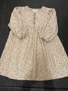 BEAMS mini 花柄コーデュロイワンピース