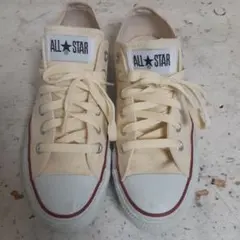 CONVERSE ALL STAR ローカットスニーカー アイボリー　24.5㎝