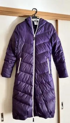 adidas アディダス 紫　ロングダウンコート