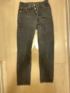 極美品USA製 Levi's リーバイス 501 先染め ブラック W28L32