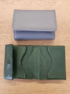 グリーン 折り財布