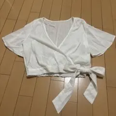 GU テクスチャーラップブラウスのサムネイル