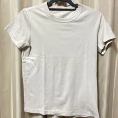 ユニクロ　コットンクルーネックt ベージュ　Ｌサイズ