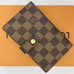 ルイヴィトン ダミエ ポルトフォイユ ヴィエノワ がま口財布 二つ折