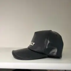 新品未使用】BALLY バリー/イタリア製 Bチェーンキャップ ネイビー 58