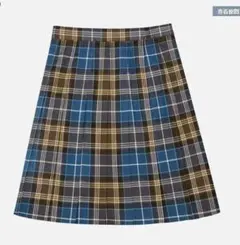 在庫処分SALE中 品川女子学院風 制服スカート 青チェック 柄 コスプレのサムネイル