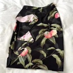 TED BAKER ピーチ柄 タイトスカート サイズ0 花柄 ドレス ワンピのサムネイル