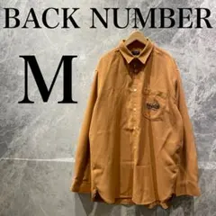 BACK NUMBER メンズ M オレンジ シャツ 刺繍 モヒート 古着のサムネイル