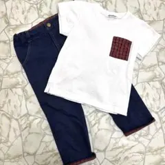 【美品】ファミリア 100 Tシャツ パンツ セット売り‼️