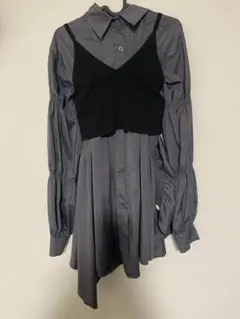 xoxo ビスチェシャツワンピース