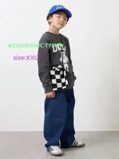 ★CIAOPANIC TYPY★甘織り裾フリンジカーブデニム size:XXL