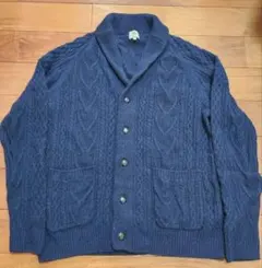 J.PRESS アランカーディガン　カシミア混