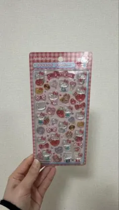 ハローキティボンボンドロップシール