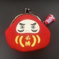 達磨がま口 財布 赤