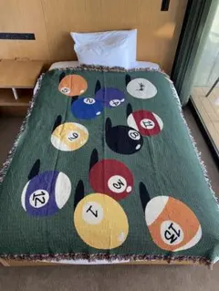 STUSSY ステューシー ビリヤードボール　8ボール　ラグ／ブランケット