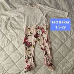 Ted Baker フラワープリントロンパース 1.5-2y 足つき