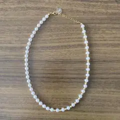 プラスチックホワイトパールネックレス