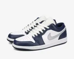 NIKE Air Jordan 1 Low ネイビー ホワイトのサムネイル
