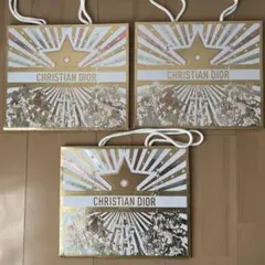 DIOR ショッパー 3枚セット ホリデーギフトバッグ 限定 ディオール