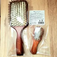 L'OCCITANE ロクシタン ウッドヘアブラシ 大小2本セット 非売品