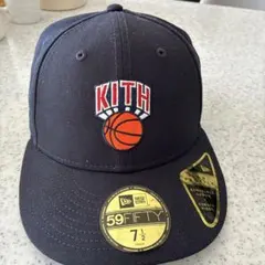 KITH 59FIFTY バスケットボールキャップ 7 1/2 ネイビー