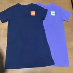 THE NORTH FACE 半袖 Tシャツ 150 ネイビーパープル2枚セット