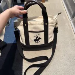 ビバリーヒルズポロクラブ キャンバスショルダーバッグ ハンドバック