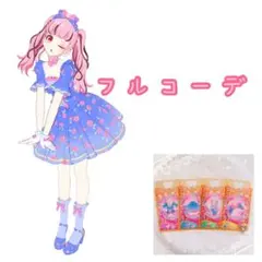 【匿名配送】 フラワーパターンブルーフルコーデ ワッチャプリマジ！