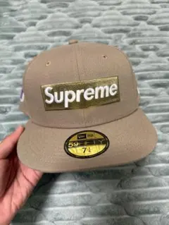 Supreme New Era 59FIFTY キャップ ブラウン 7 3/8 - メルカリ