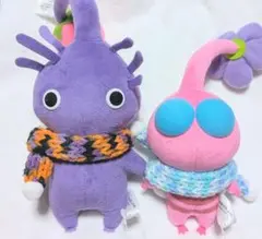 ハンドメイド ピクミン　ぬいぐるみ用マフラー　マスコット用