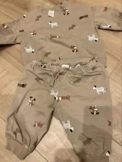 犬柄 ベビーパジャマ 70cm