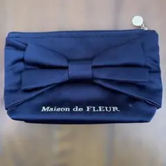 Maison de FLEUR ネイビー ポーチ