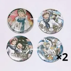 ワンピース コビー ヘルメッポ 輩缶バッジ 麦わらストア限定 5点セット