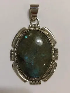 シルバーペンダントトップ　天然石