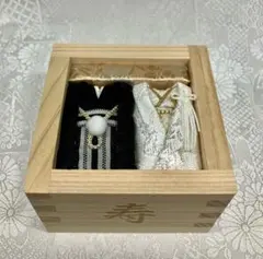 380 リングピロー　和　神前式　前撮り　枡　ウエディング小物　ハンドメイド