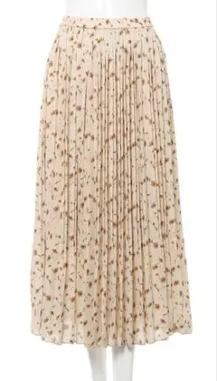 INGNI　花柄／プリーツスカート　アイボリー