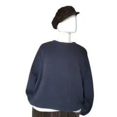 【90s-00s】ARROW アロー コットンニット セーター ネイビー M