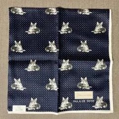 PAUL & JOE SISTER 猫柄 ハンカチ 大判 約50cm×50cmのサムネイル
