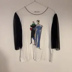 ZARA Tシャツ袖レース