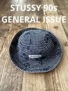 STUSSY GENERAL ISSUE ステューシー バケットハット 90s柄