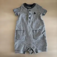 baby GAP ストライプ　くま　ロンパース 0-6ヶ月　50 60