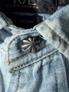 L*0様 RRL Ralph Lauren ウエスタンデニムシャツ コンチョボタのサムネイル