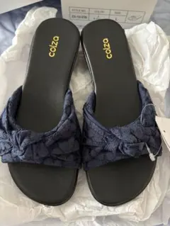 colza ネイビー レース サンダル Lサイズのサムネイル