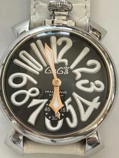 ☆美品☆稼働品 ☆ガガミラノ 腕時計 機械式 手巻き メンズ マヌアーレ48mm