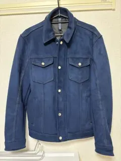 ZARA MAN ネイビー スエード風ジャケット S